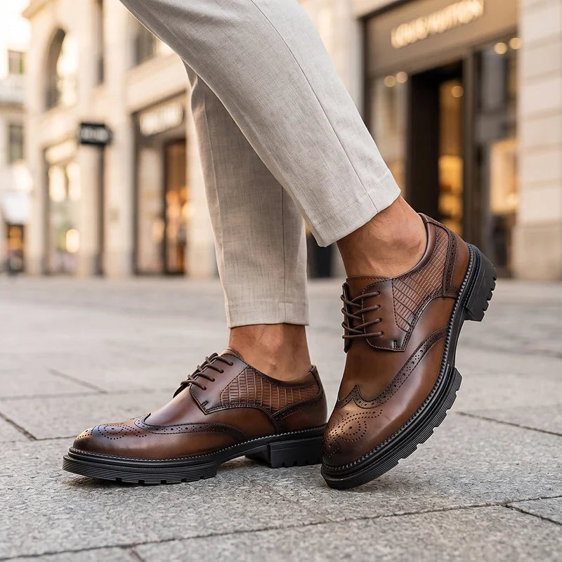Everett | Men’s Leather Brogue Shoes