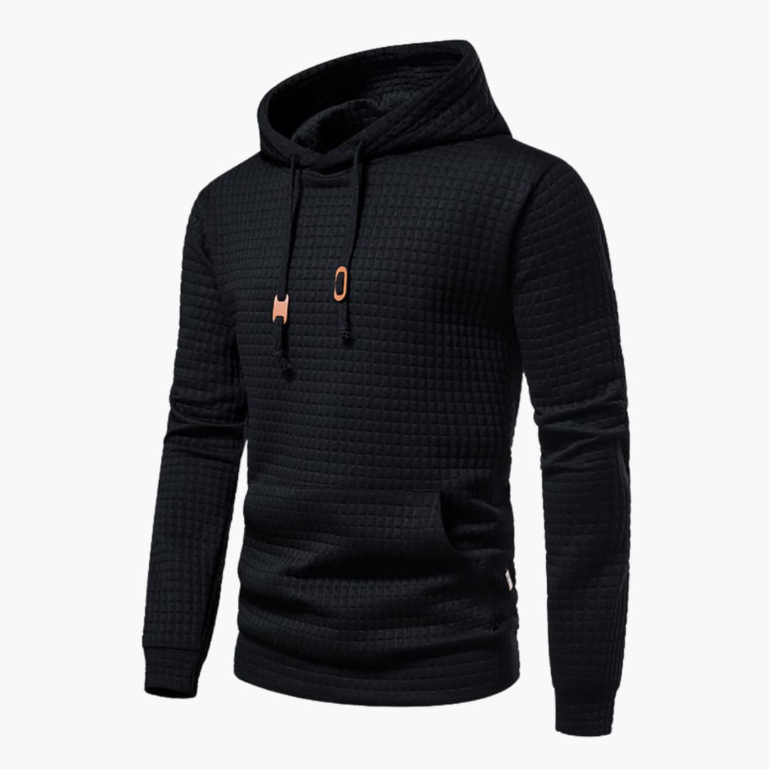 Emmett | Men’s Waffle Knit Hooded Sweatshirt