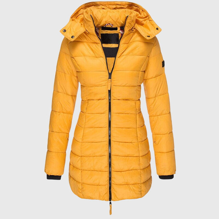 Josephina | Women's Fitted Longline Hooded Puffer Jacket