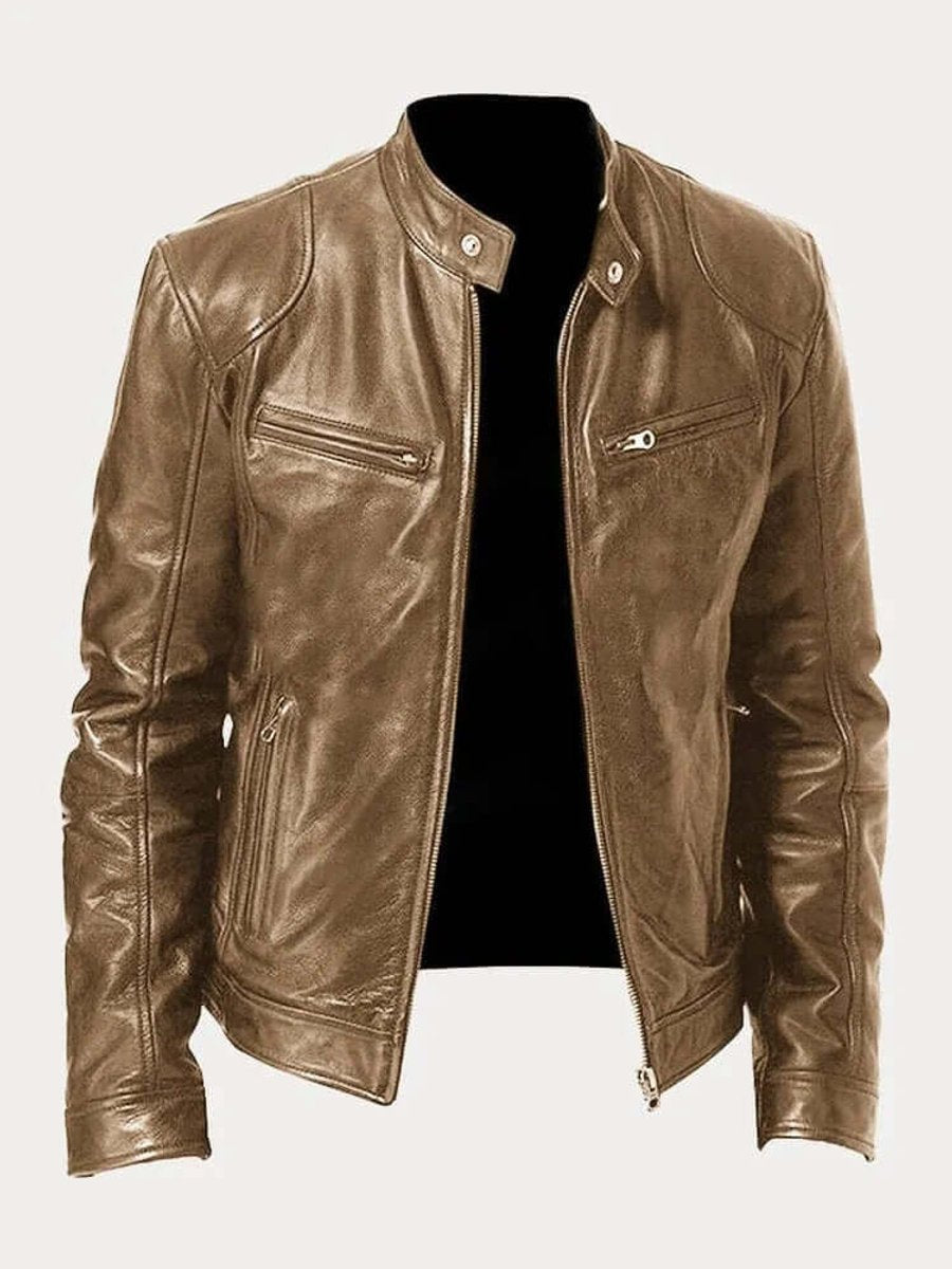 Dashiell | Men’s Real Leather Biker Jacket