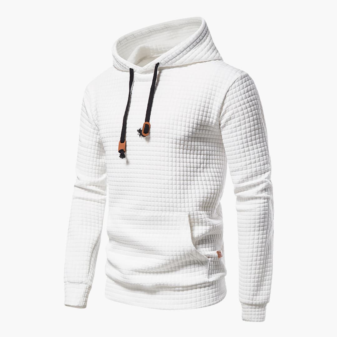 Emmett | Men’s Waffle Knit Hooded Sweatshirt