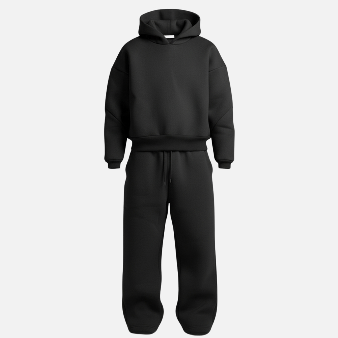 Lucian | Men’s Oversized Hooded Sweatshirt with Wide Leg Sweatpants
