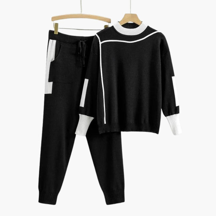 Beatrice | Women's Crew Neck Sweater Jogger Pants Set
