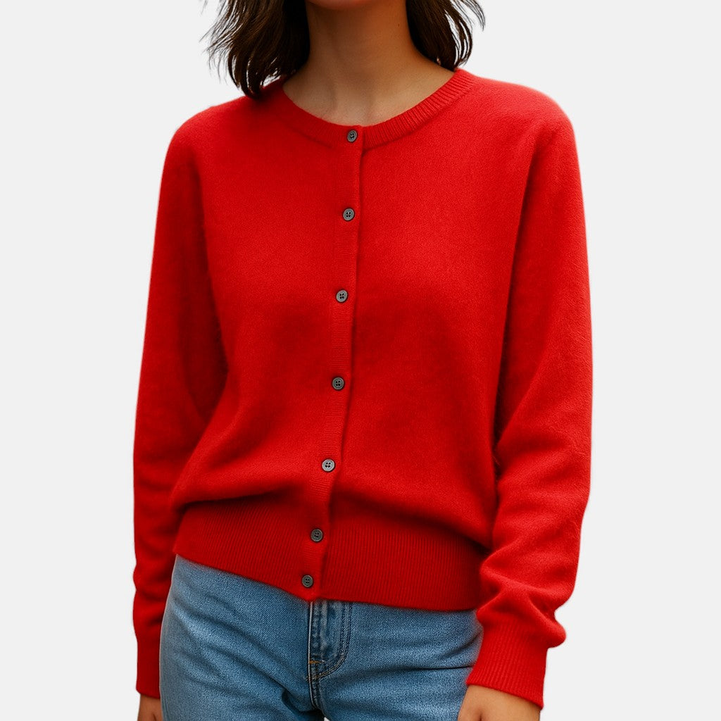 Nivola | Women's Button-Up Crew Neck Cardigan