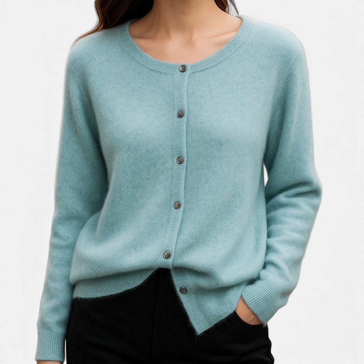 Nivola | Women's Button-Up Crew Neck Cardigan
