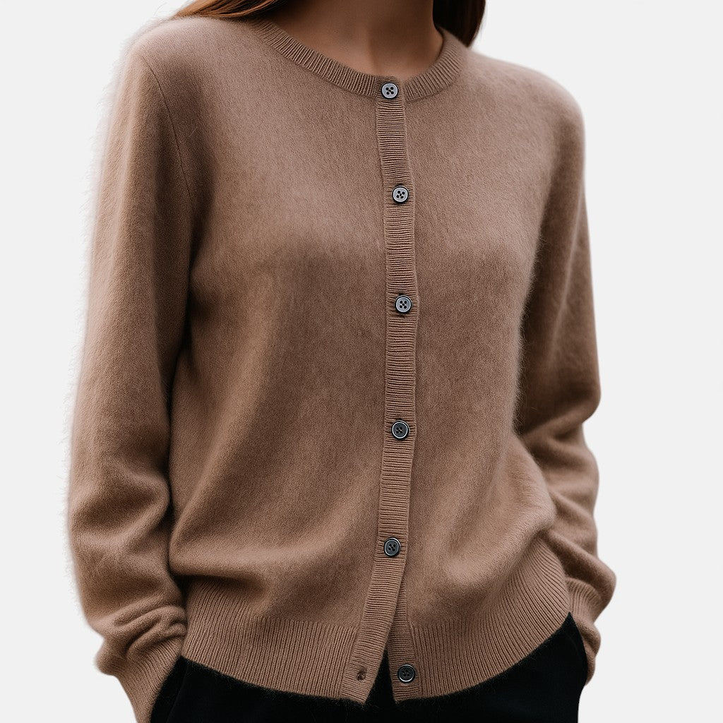 Nivola | Women's Button-Up Crew Neck Cardigan