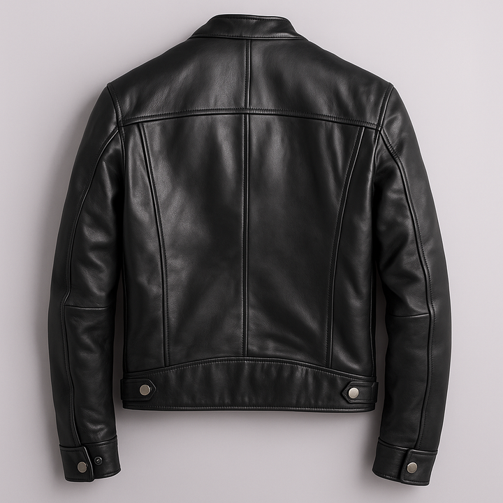 Thaddeus | Men’s Vintage Leather Racer Jacket