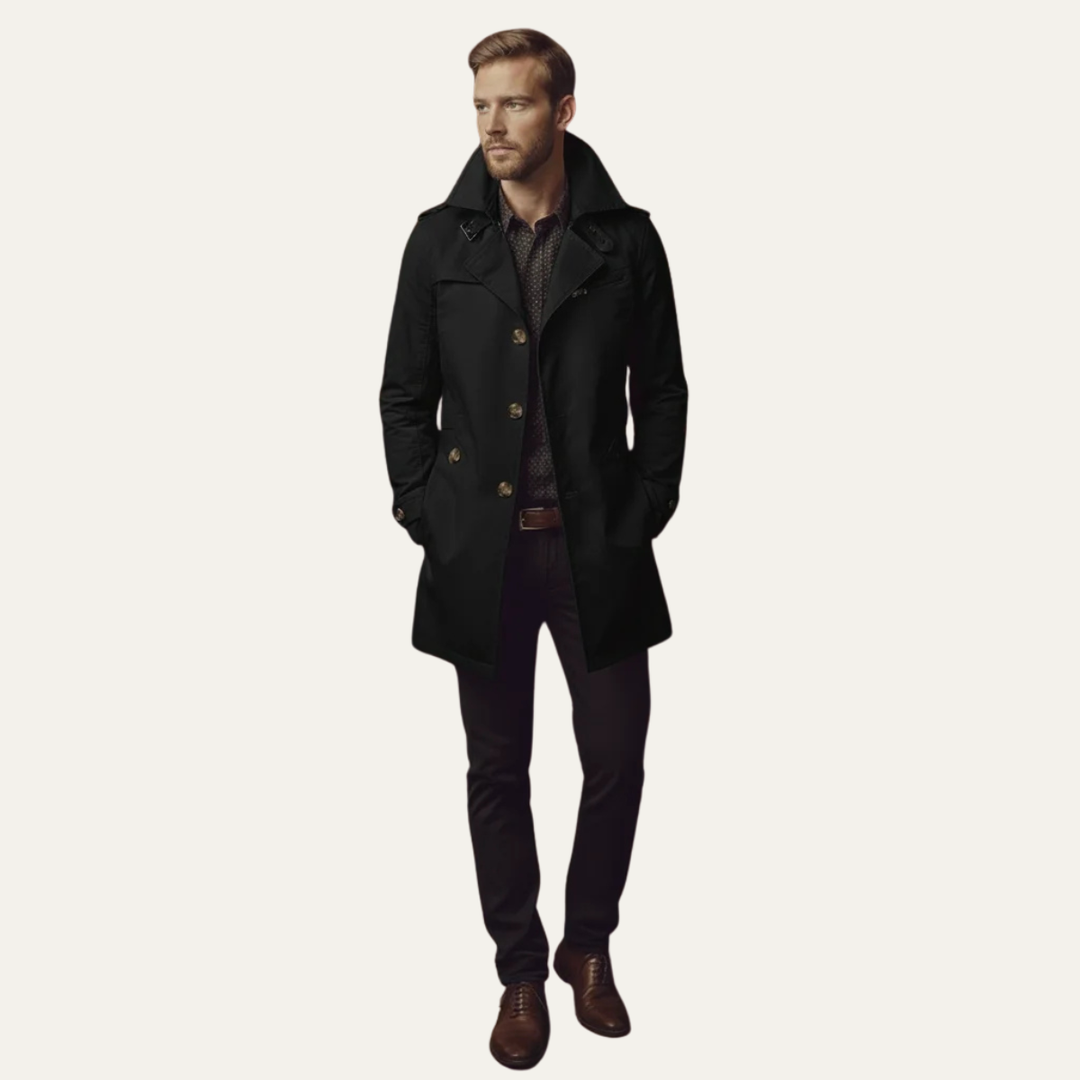 Theo | Men's Double-Breasted Pea Coat