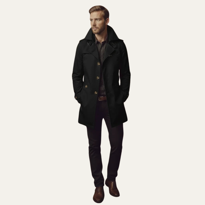 Theo | Men's Double-Breasted Pea Coat