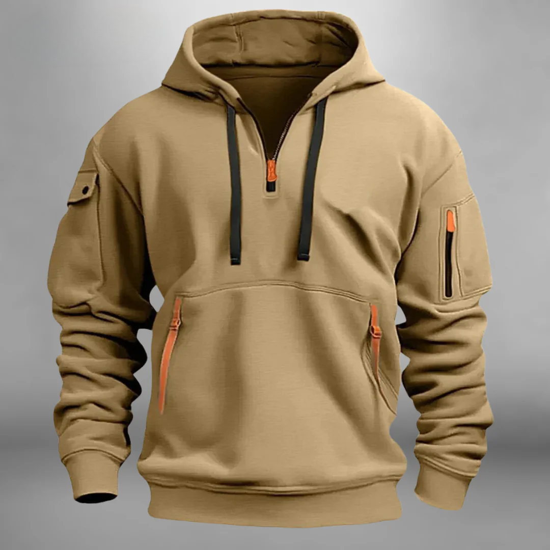 Callum | Men’s Utility Hooded Sweatshirt with Zip Pockets