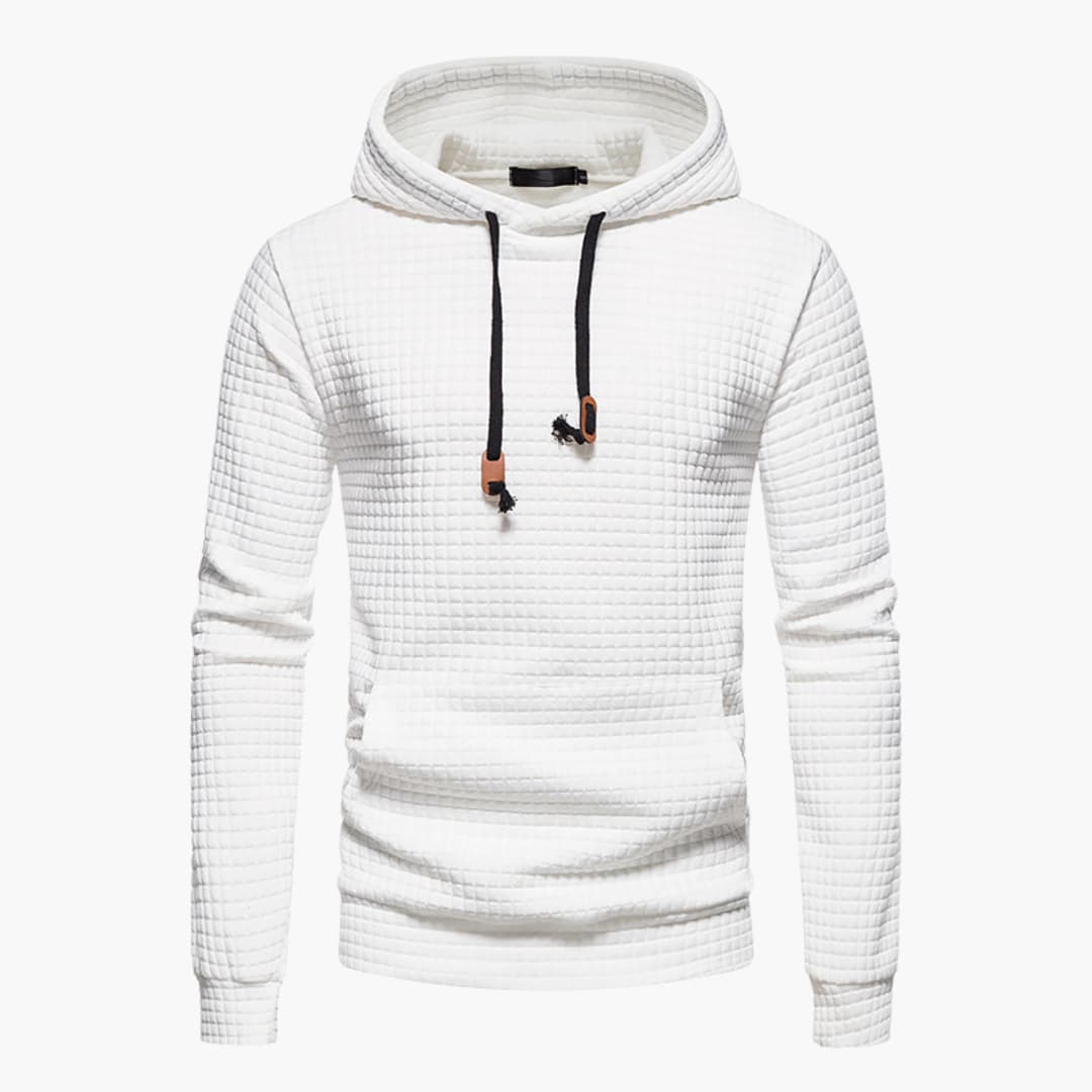 Emmett | Men’s Waffle Knit Hooded Sweatshirt