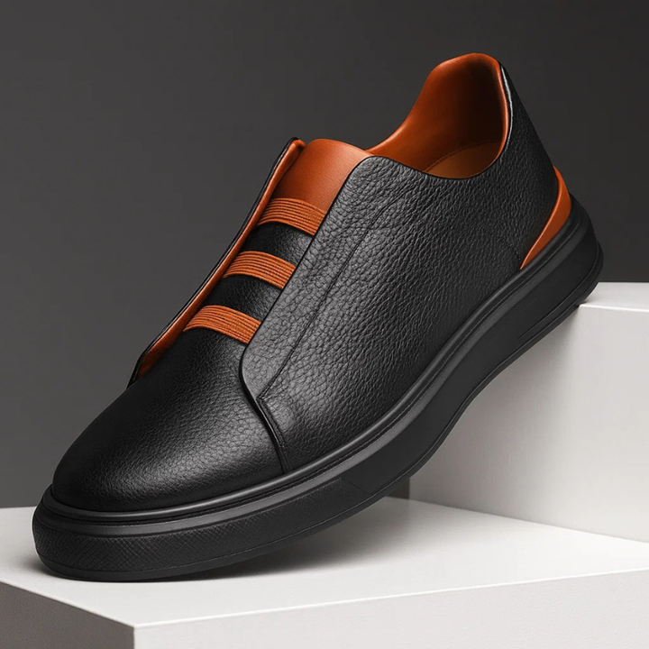 Leather Slip On Mens Casual Shoes - Smart Sneakers