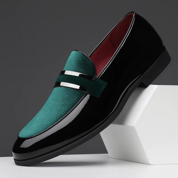 Patent Leather Penny Loafers - Mens Formal Shoes Slip On