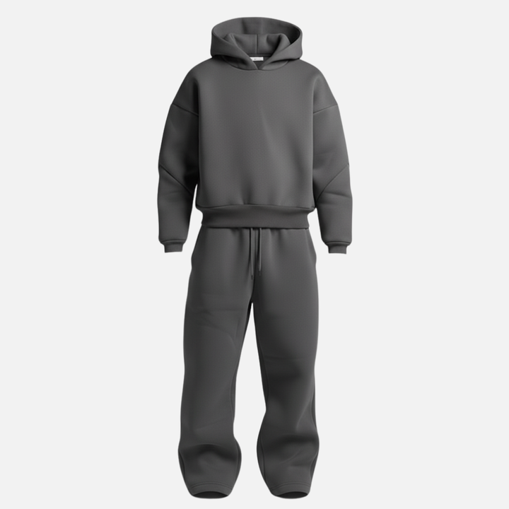 Lucian | Men’s Oversized Hooded Sweatshirt with Wide Leg Sweatpants