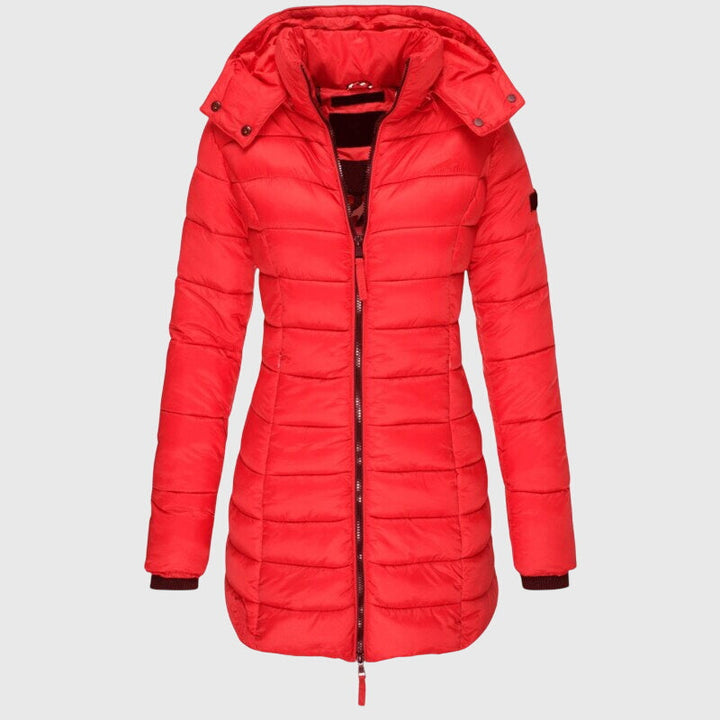 Josephina | Women's Fitted Longline Hooded Puffer Jacket