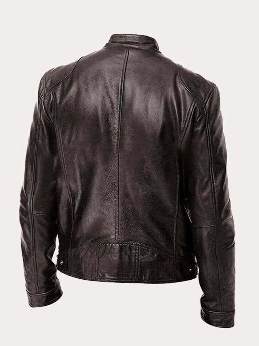 Dashiell | Men’s Real Leather Biker Jacket