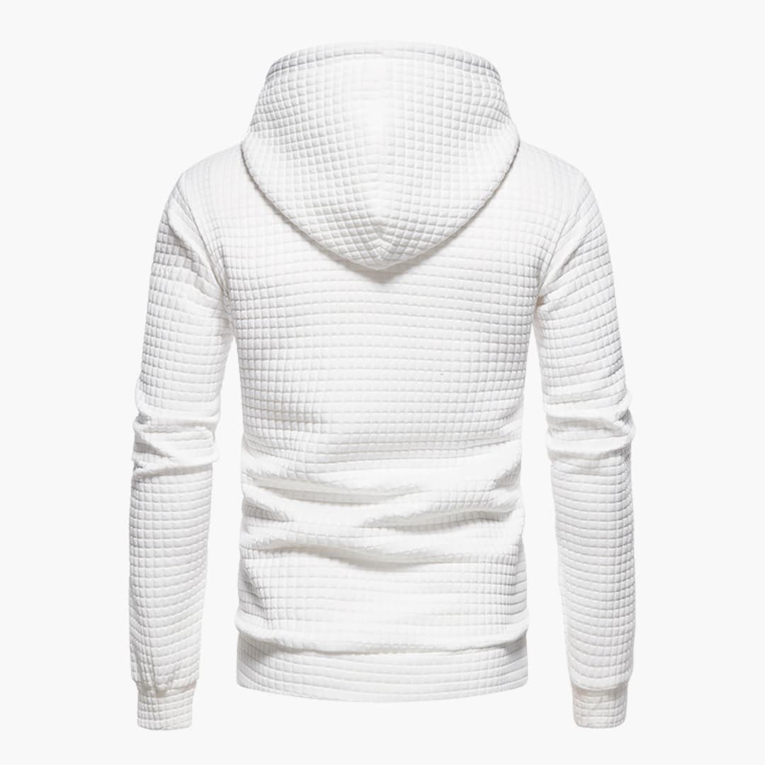 Emmett | Men’s Waffle Knit Hooded Sweatshirt