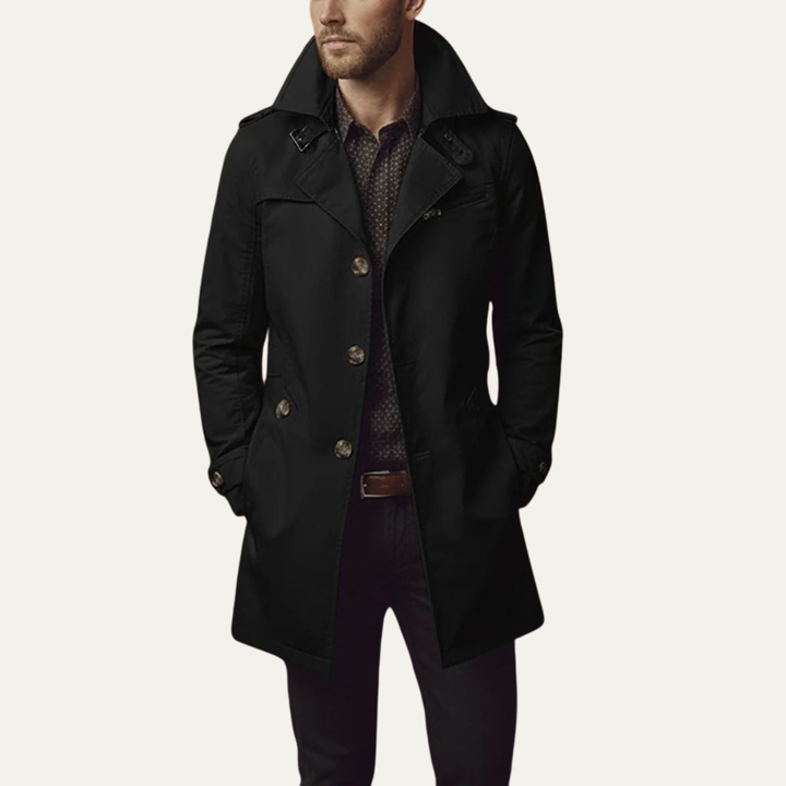 Theo | Men's Double-Breasted Pea Coat