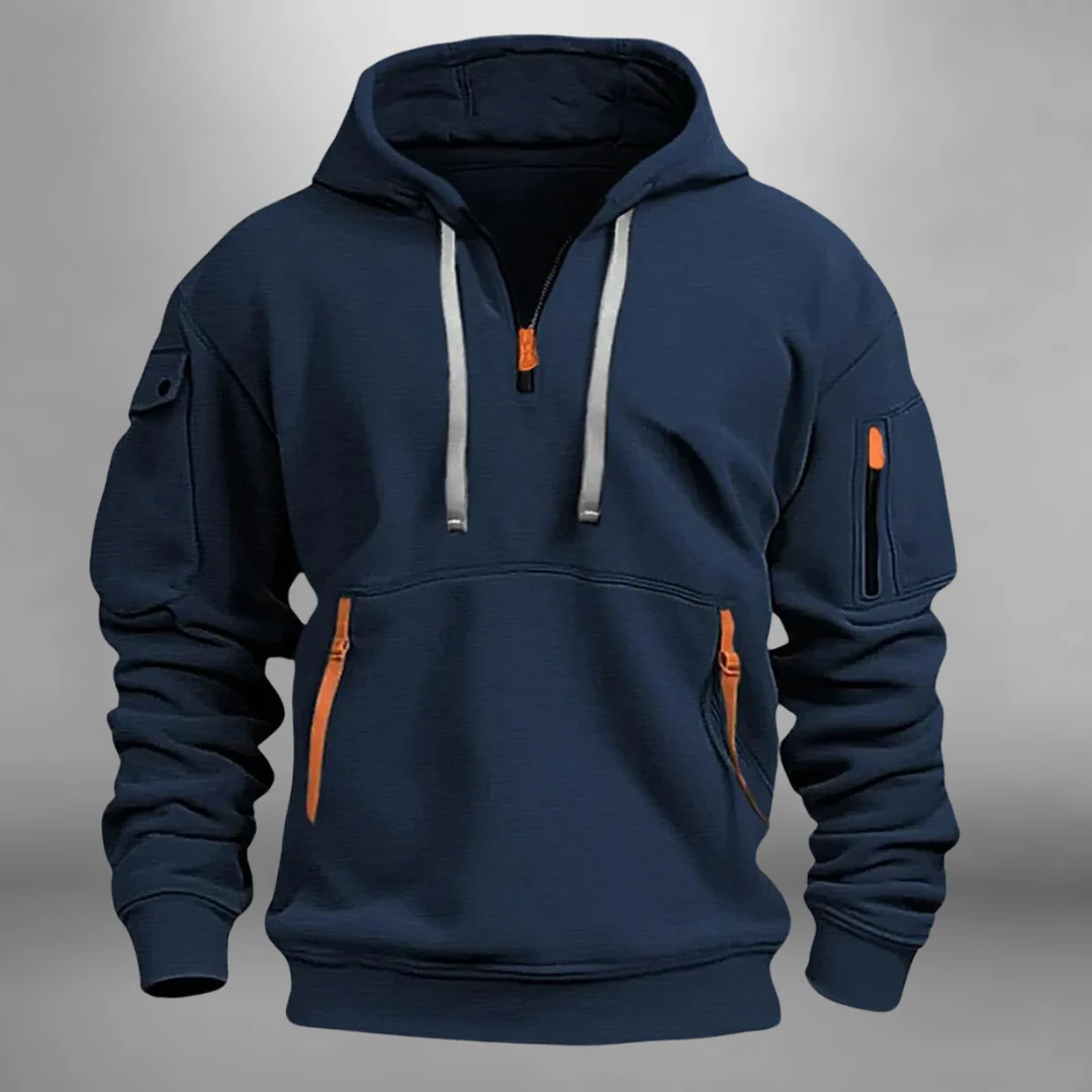 Callum | Men’s Utility Hooded Sweatshirt with Zip Pockets