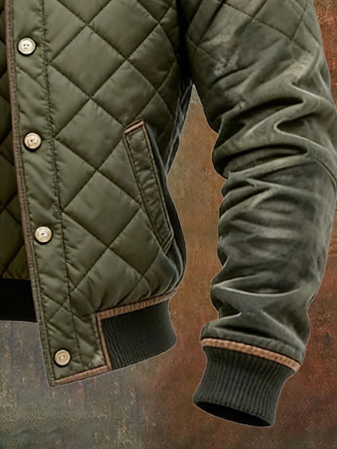 Winston | Men’s Diamond Quilted Bomber Jacket
