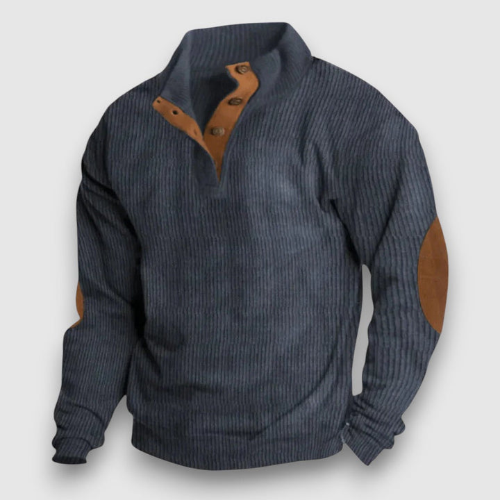 Lawrence | Men’s Ribbed Mock Neck Pullover Sweater