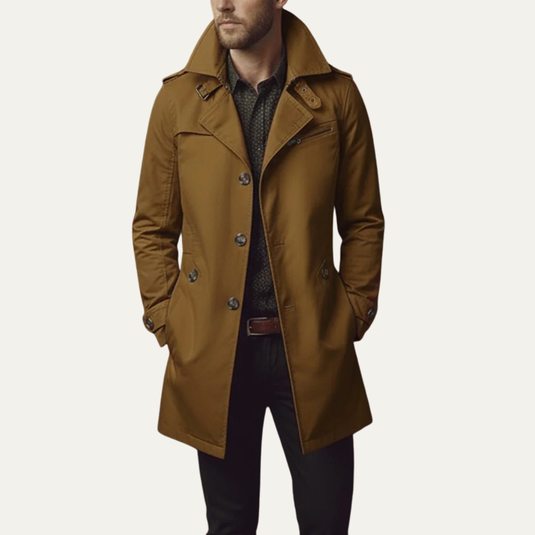 Theo | Men's Double-Breasted Pea Coat