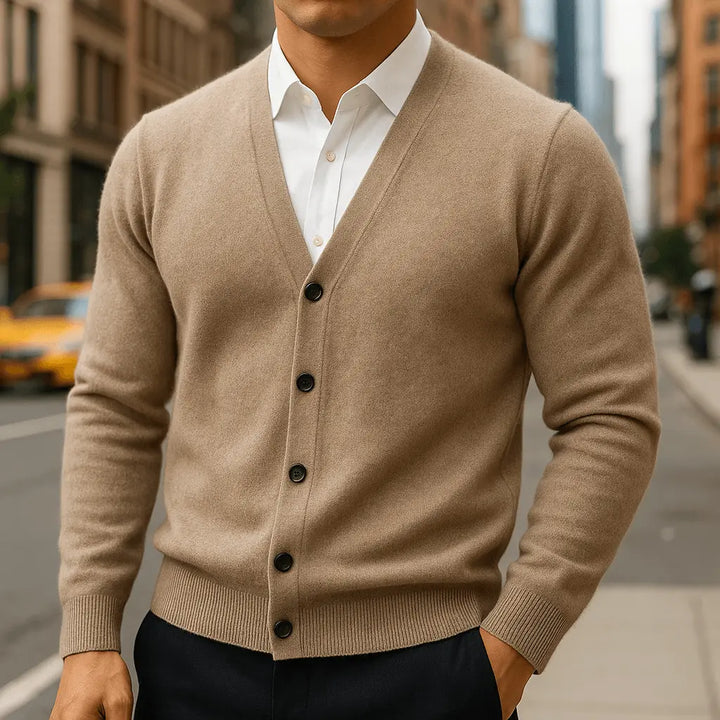 Maxwell | Men’s V Neck Button Up Cardigan