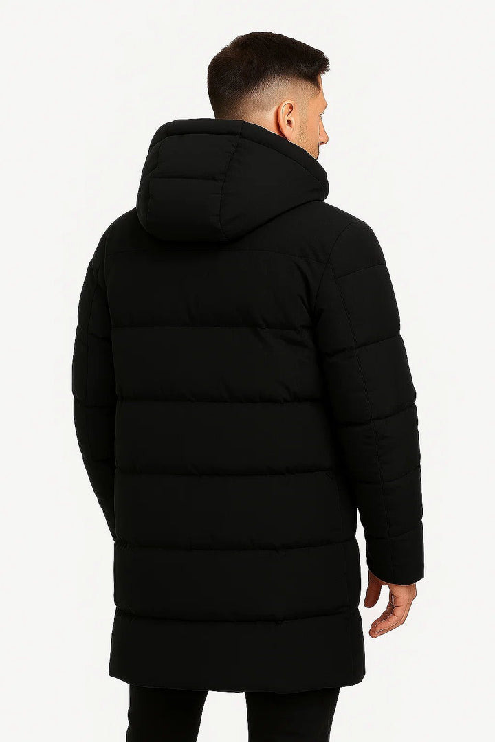 Rafferty | Men’s Long Puffer Jacket with Hood
