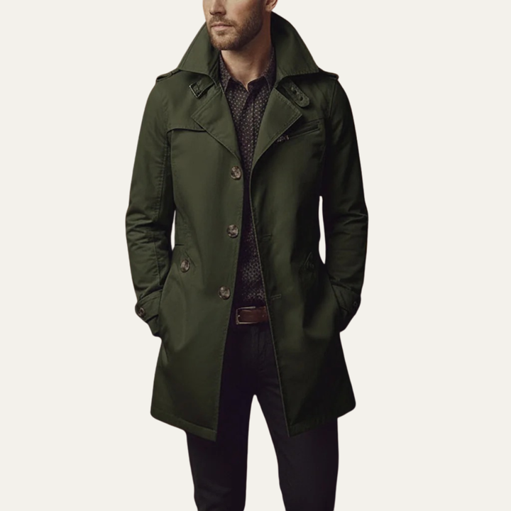 Theo | Men's Double-Breasted Pea Coat