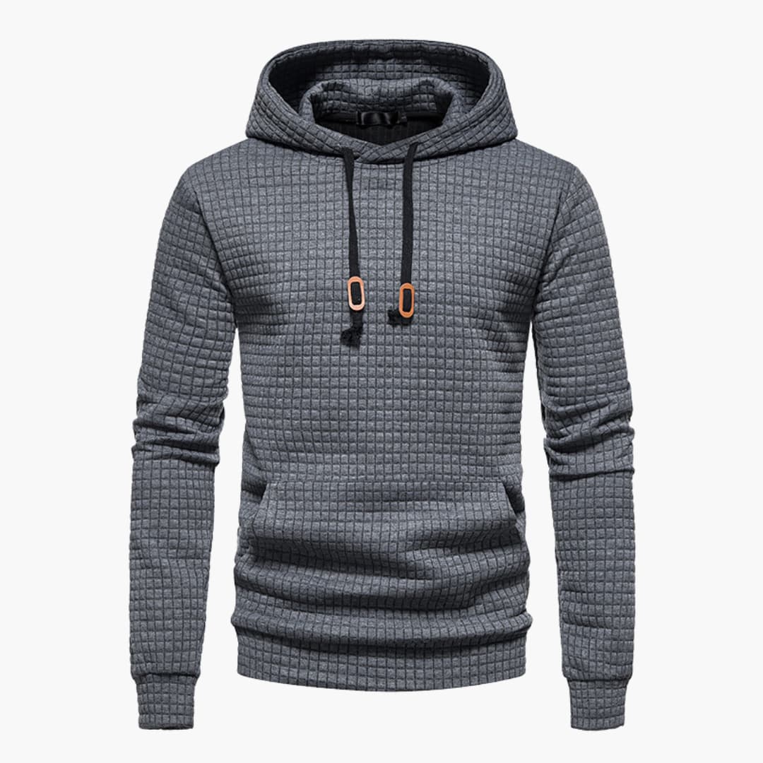 Emmett | Men’s Waffle Knit Hooded Sweatshirt