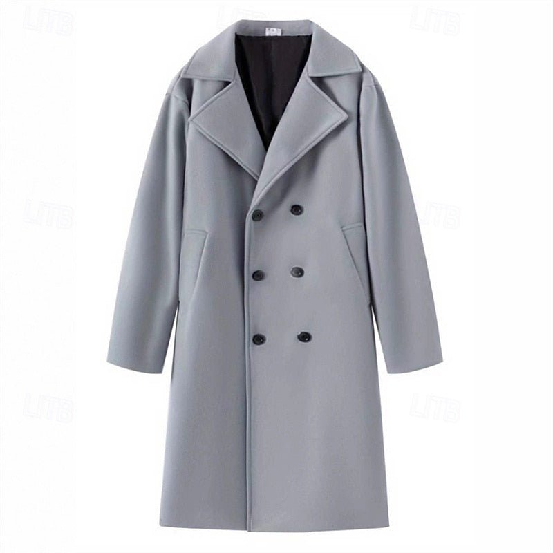 Percival | Men’s Double Breasted Long Coat