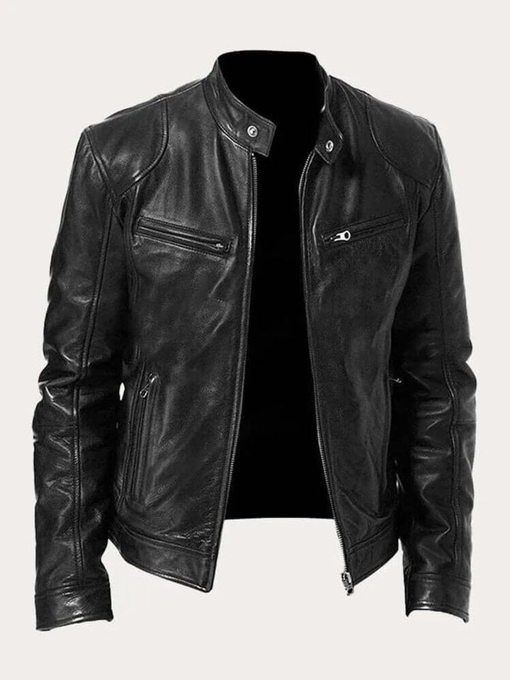 Dashiell | Men’s Real Leather Biker Jacket