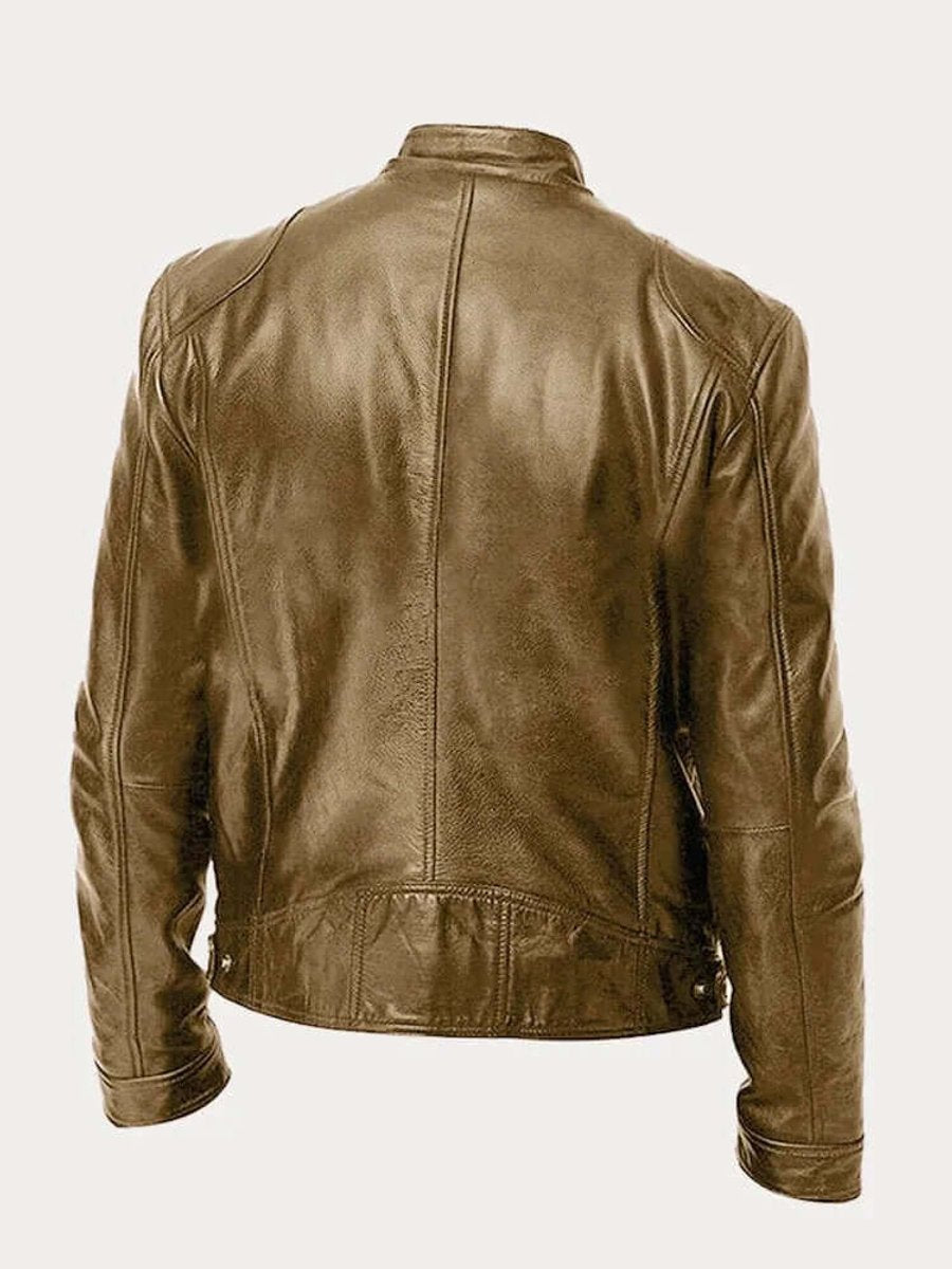 Dashiell | Men’s Real Leather Biker Jacket