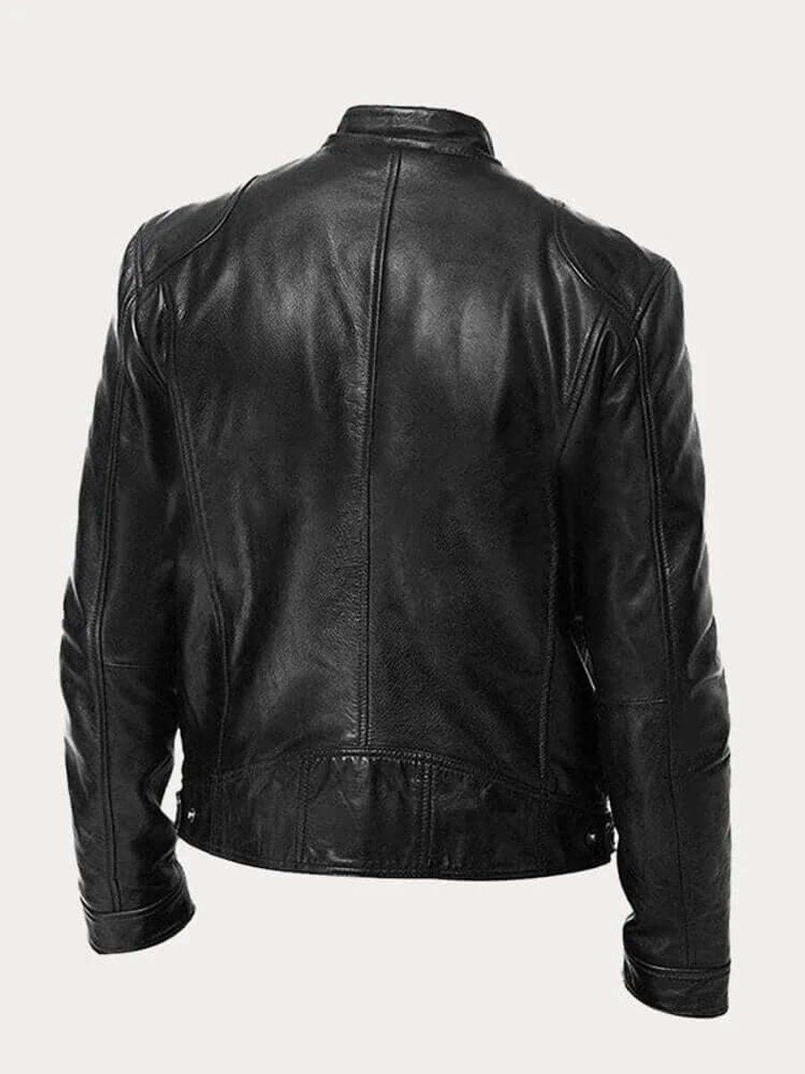 Dashiell | Men’s Real Leather Biker Jacket