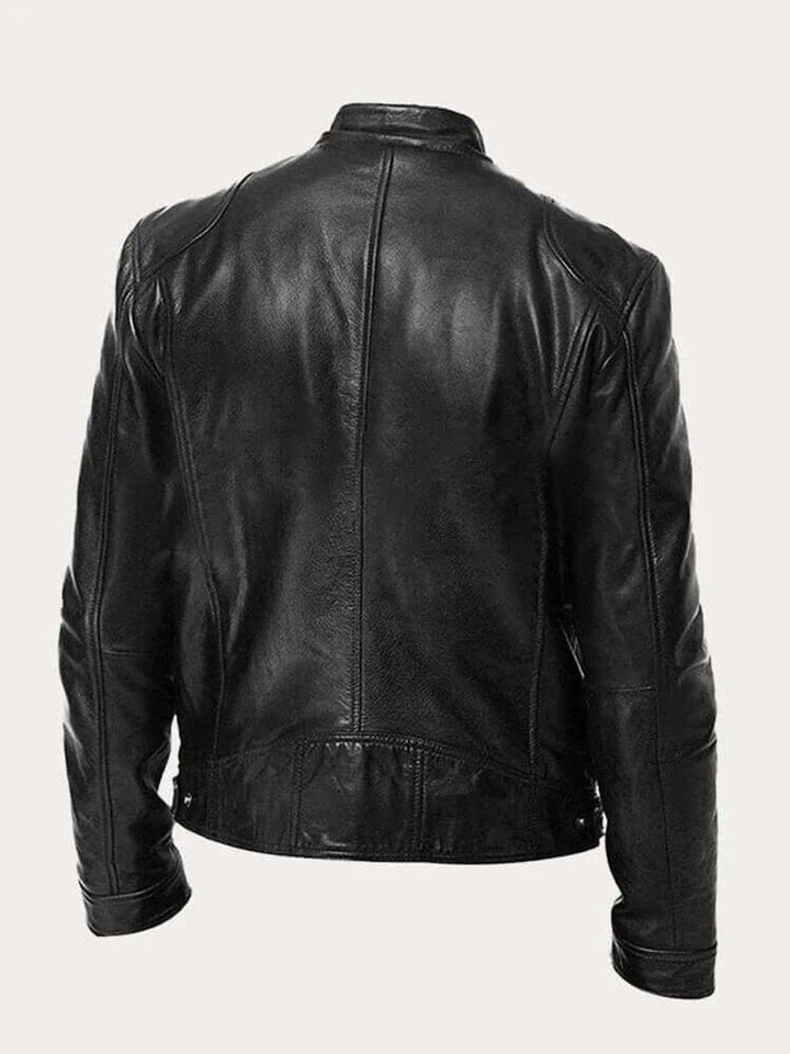 Dashiell | Men’s Real Leather Biker Jacket