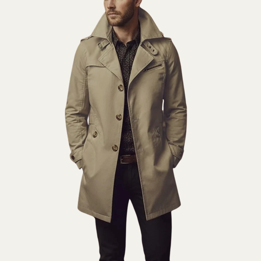 Theo | Men's Double-Breasted Pea Coat