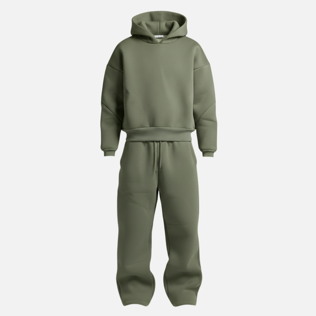 Lucian | Men’s Oversized Hooded Sweatshirt with Wide Leg Sweatpants