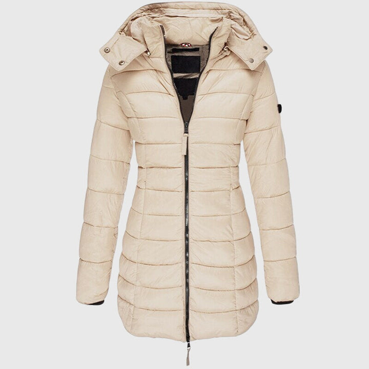 Josephina | Women's Fitted Longline Hooded Puffer Jacket