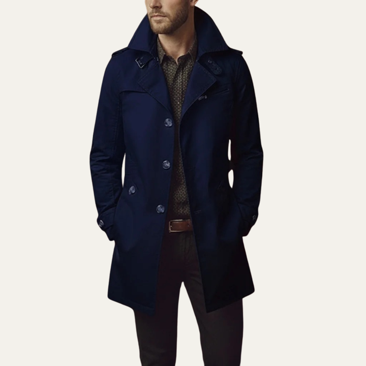 Theo | Men's Double-Breasted Pea Coat