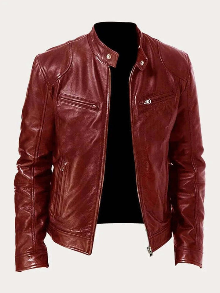 Dashiell | Men’s Real Leather Biker Jacket