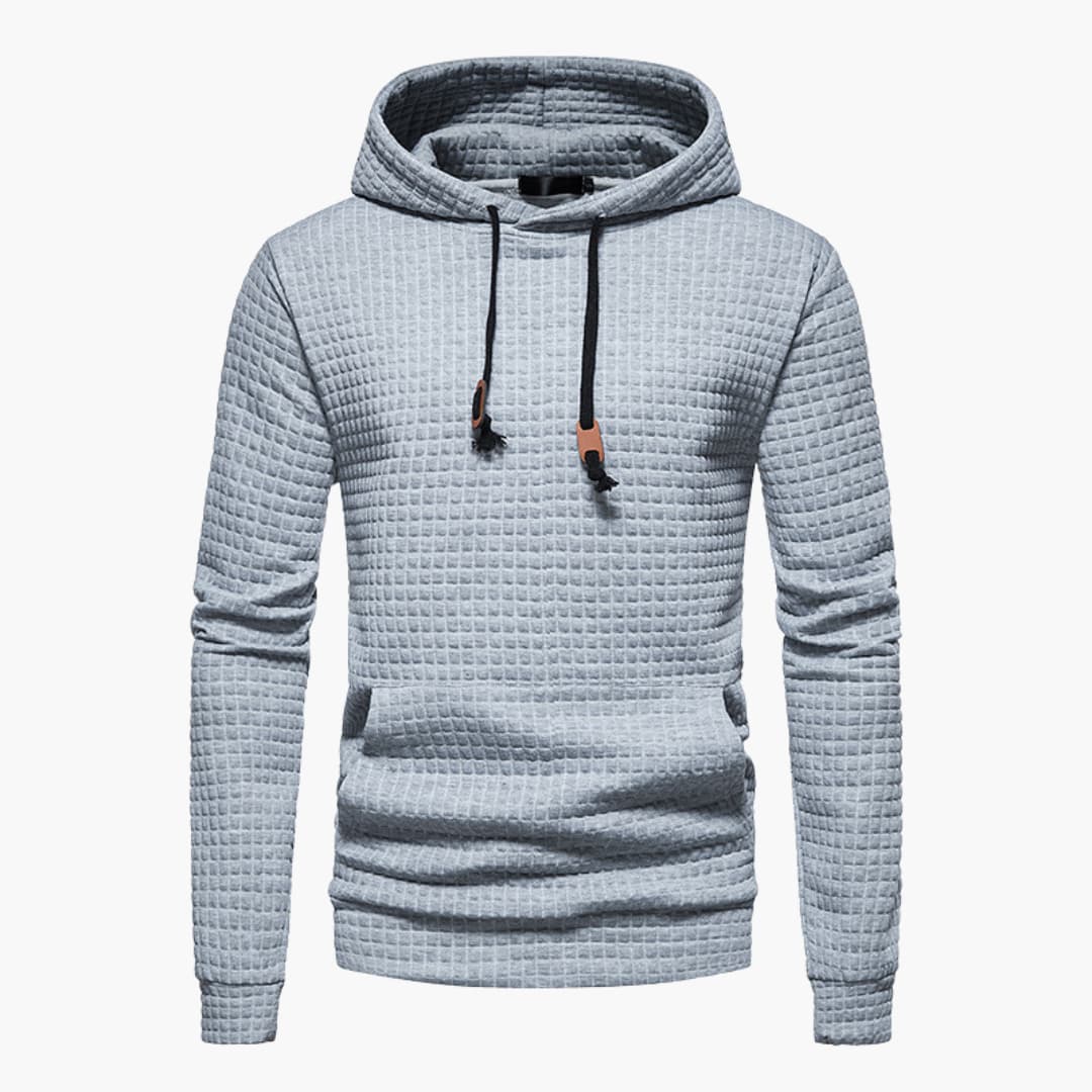 Emmett | Men’s Waffle Knit Hooded Sweatshirt