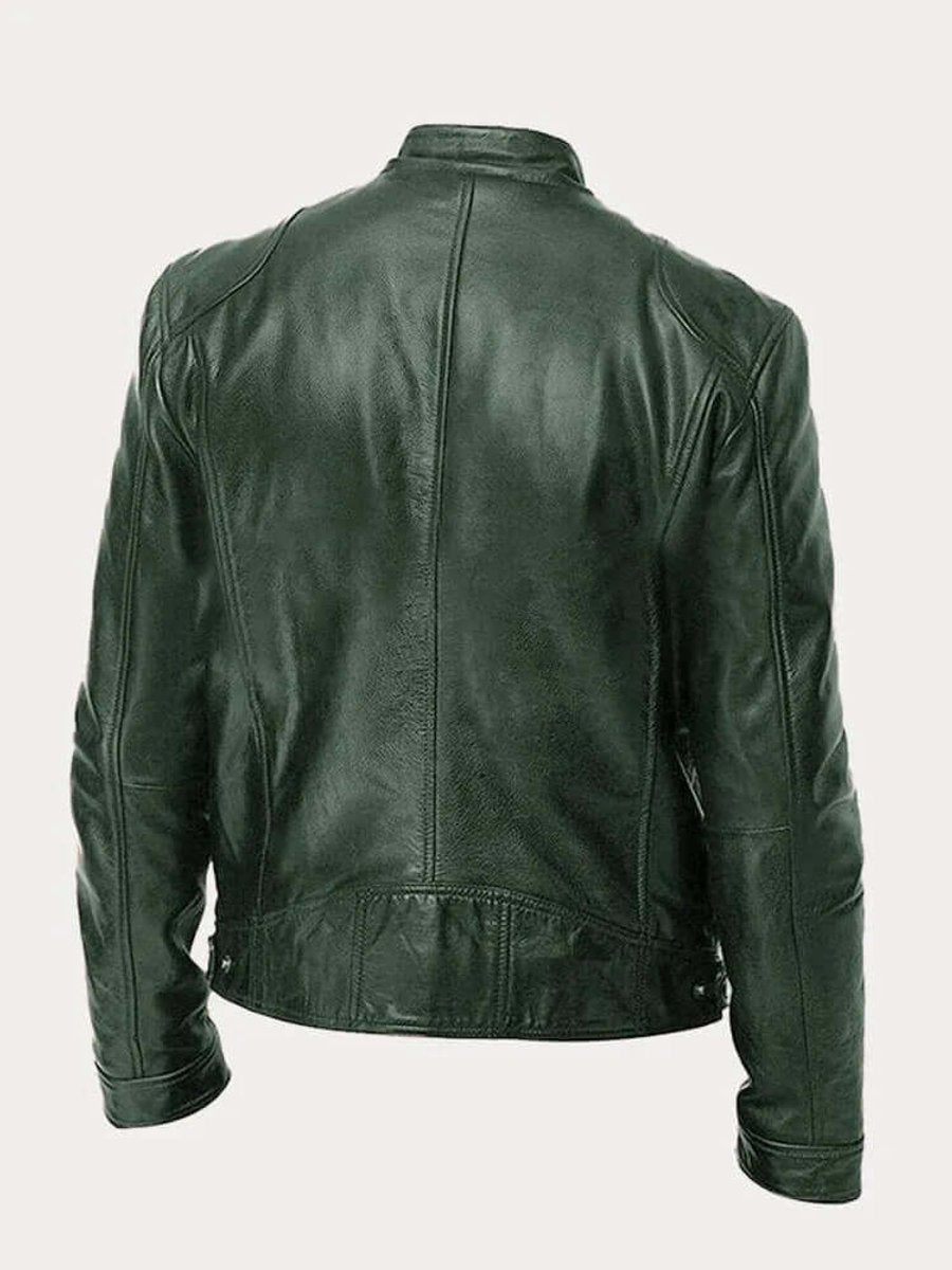 Dashiell | Men’s Real Leather Biker Jacket