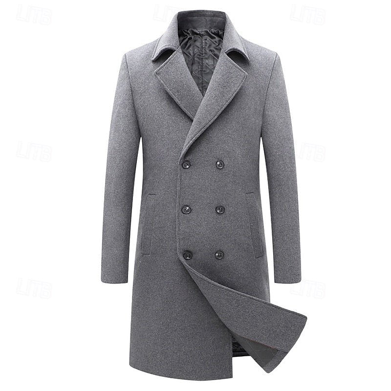 Everett | Men’s Double Breasted Wool Coat
