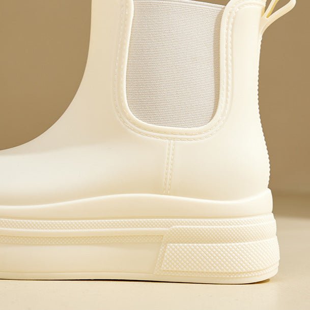 Henrietta | Women's Waterproof Platform Chelsea Rain Boots with Non Slip Sole