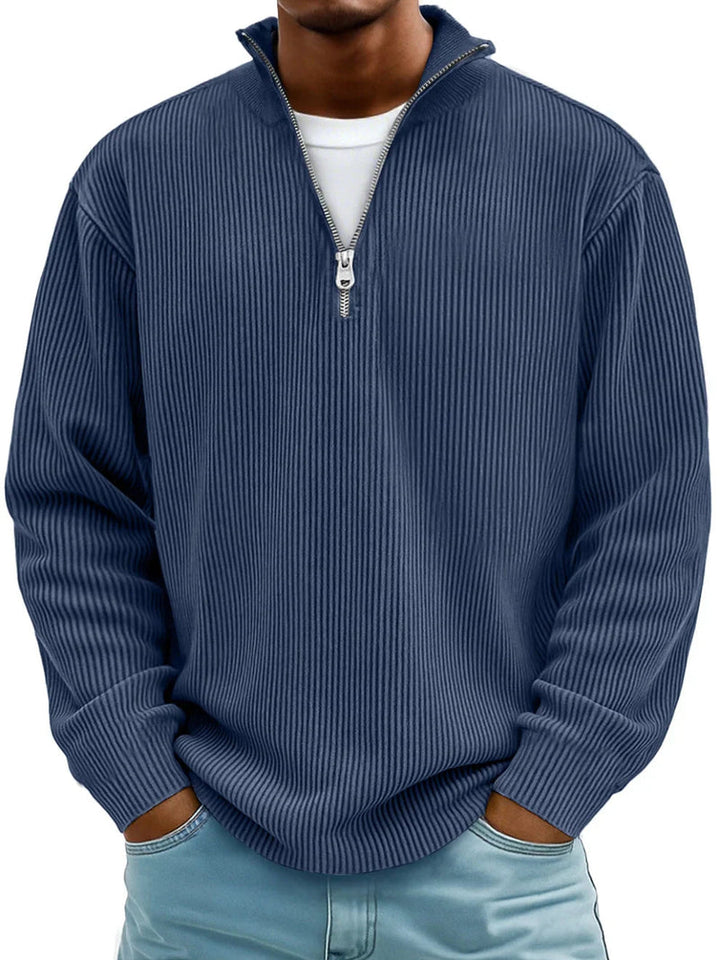 Lowell | Men’s Relaxed Ribbed Quarter Zip Sweater