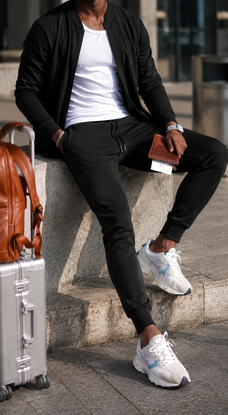 Gideon | Men’s Lightweight Bomber Jacket and Jogger Pants Set