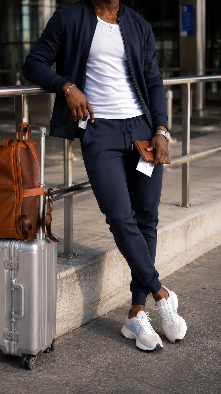 Gideon | Men’s Lightweight Bomber Jacket and Jogger Pants Set