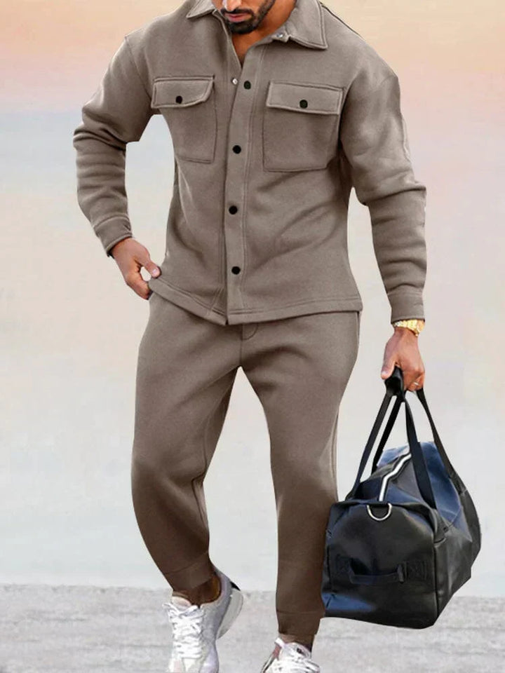 Alistair | Men’s Shirt Jacket and Tapered Pants Set