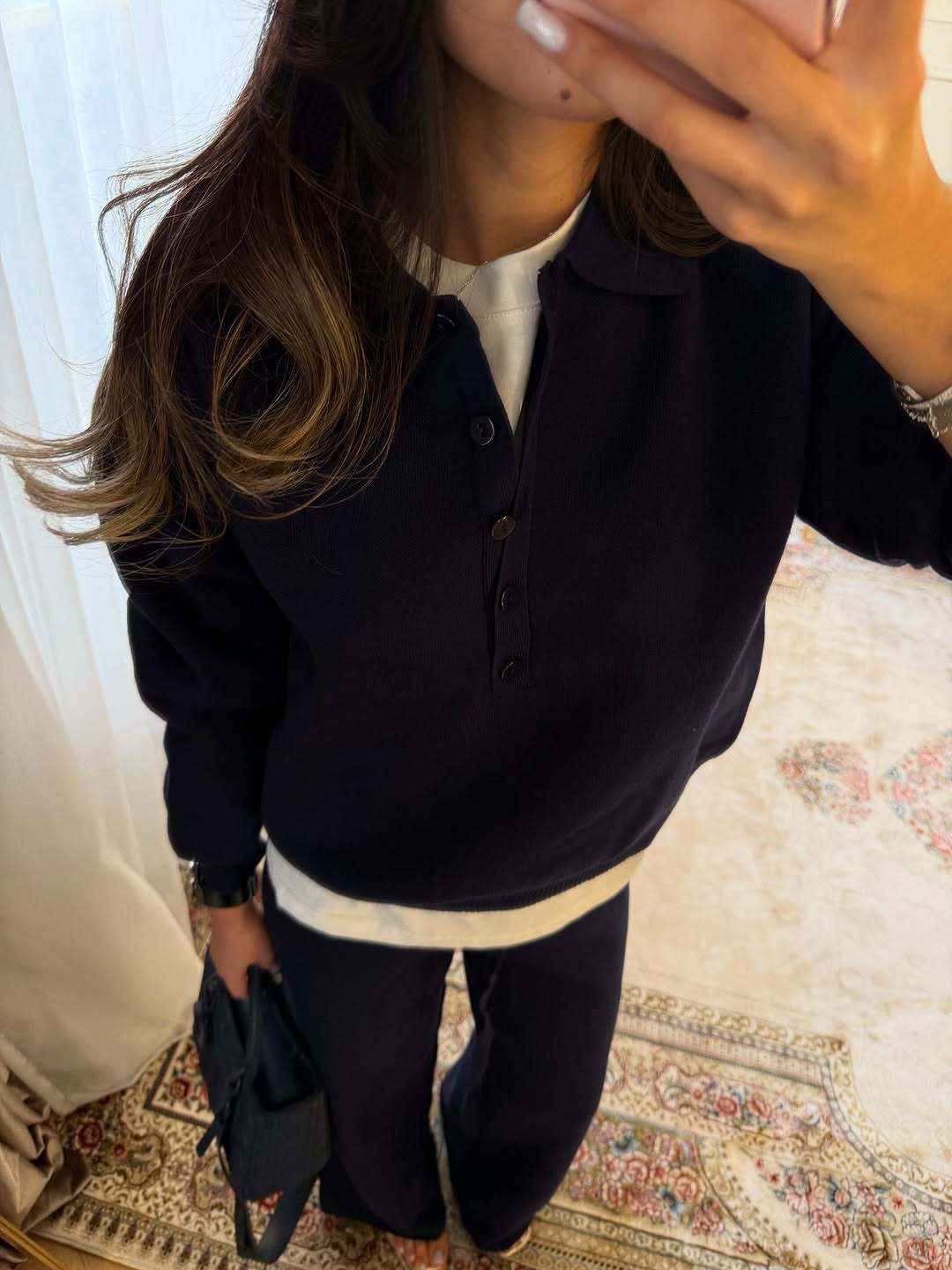 Philomena | Women’s Polo Sweater Pants Set