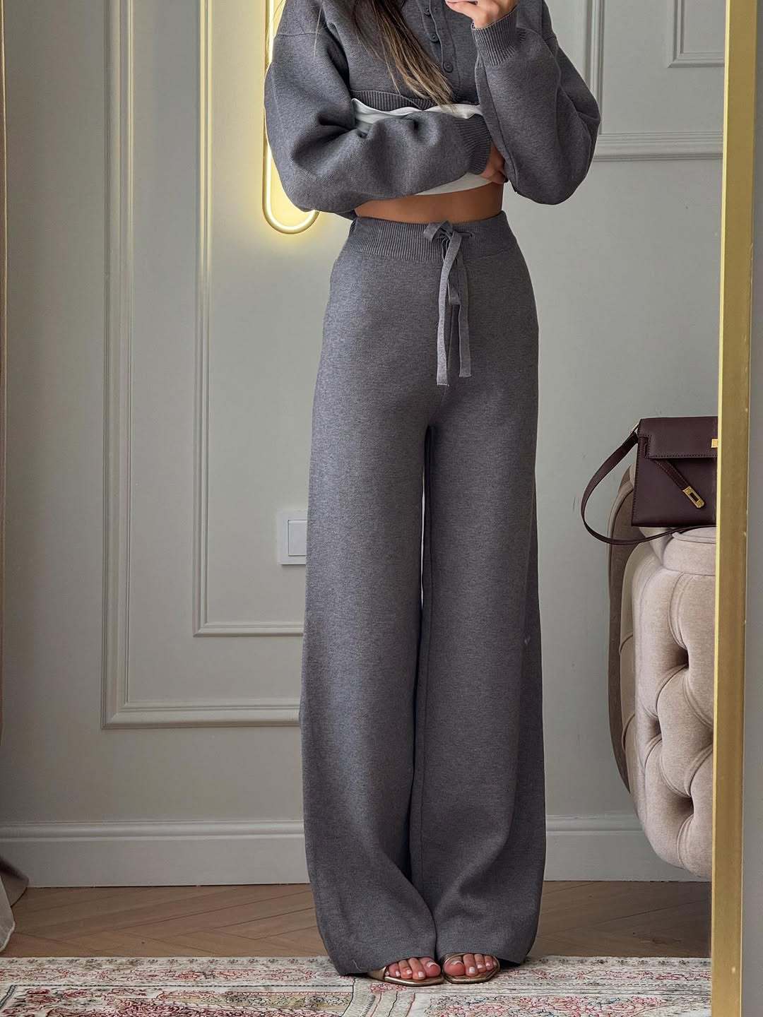Philomena | Women’s Polo Sweater Pants Set